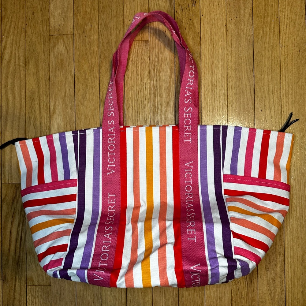 Victoria's Secret Colorful Striped Tote